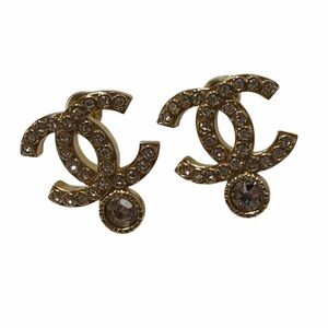 Chanel Gold Crystal CC Earrings – Brand New With Box